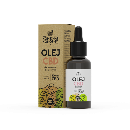 Olej CBD dla zwierząt domowych 500mg CBD 30ml