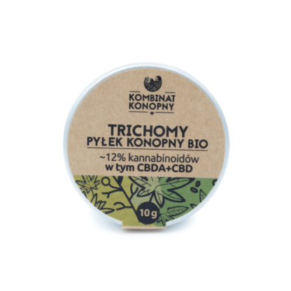 Pyłek konopny 12%  CBD/CBDA trichomy BIO 10g