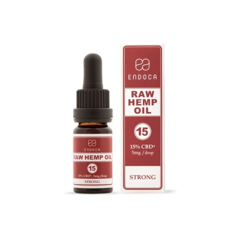 Olejek konopny 15% CBD  RAW 1500mg CBD/CBDa 10ml Endoca