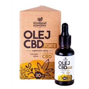 Olej CBD FORTE 1000 mg 30 ml  Kombinat Konopny