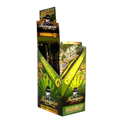 Bibułki konopne KINGPIN Hemp Blunt Wraps Original