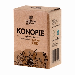 Konopie w kapsułkach 10 mg CBD 100 szt. - 1000 mg CBD